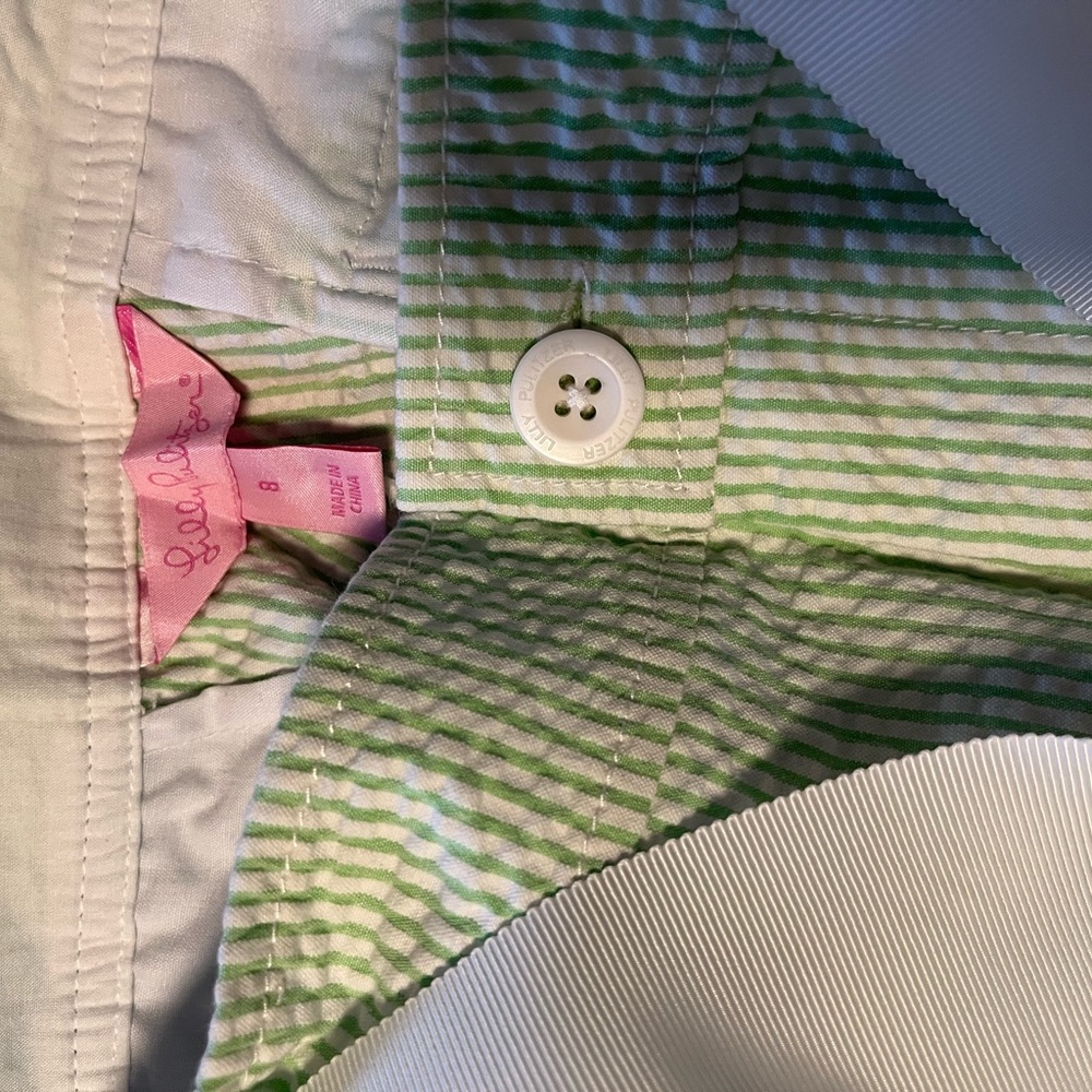 Lilly Pulitzer seersucker pant! Unique vintage.Lilly Pulitzer COLLECTION - Picture 4 of 8